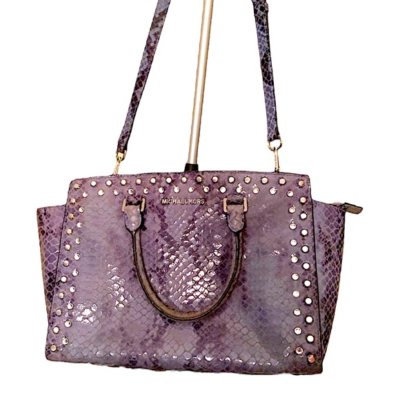 Michael Kors Selma Limited Edition Leather Python Crossbody - Picture 2 of 14